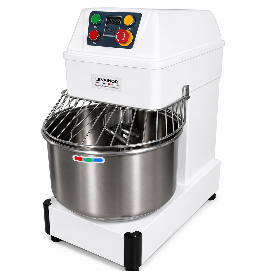 Pétrin Spirale Professionnel 30L – Levainor Blanc