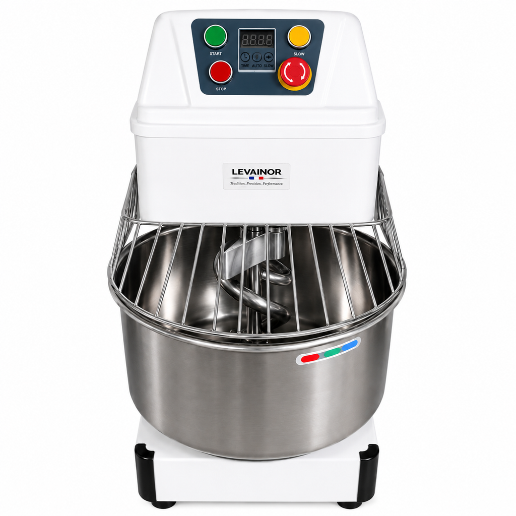 Pétrin Spirale Professionnel 30L – Levainor Blanc