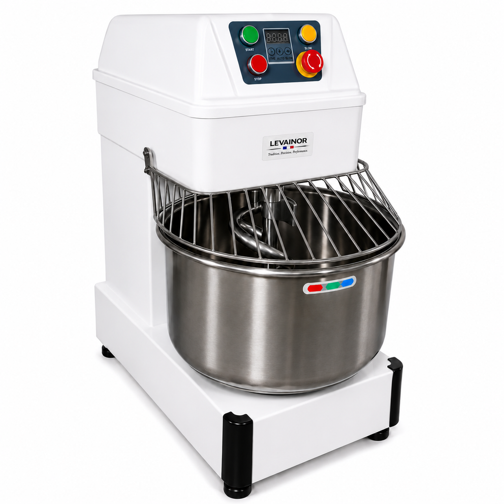 Pétrin Spirale Professionnel 30L – Levainor Blanc