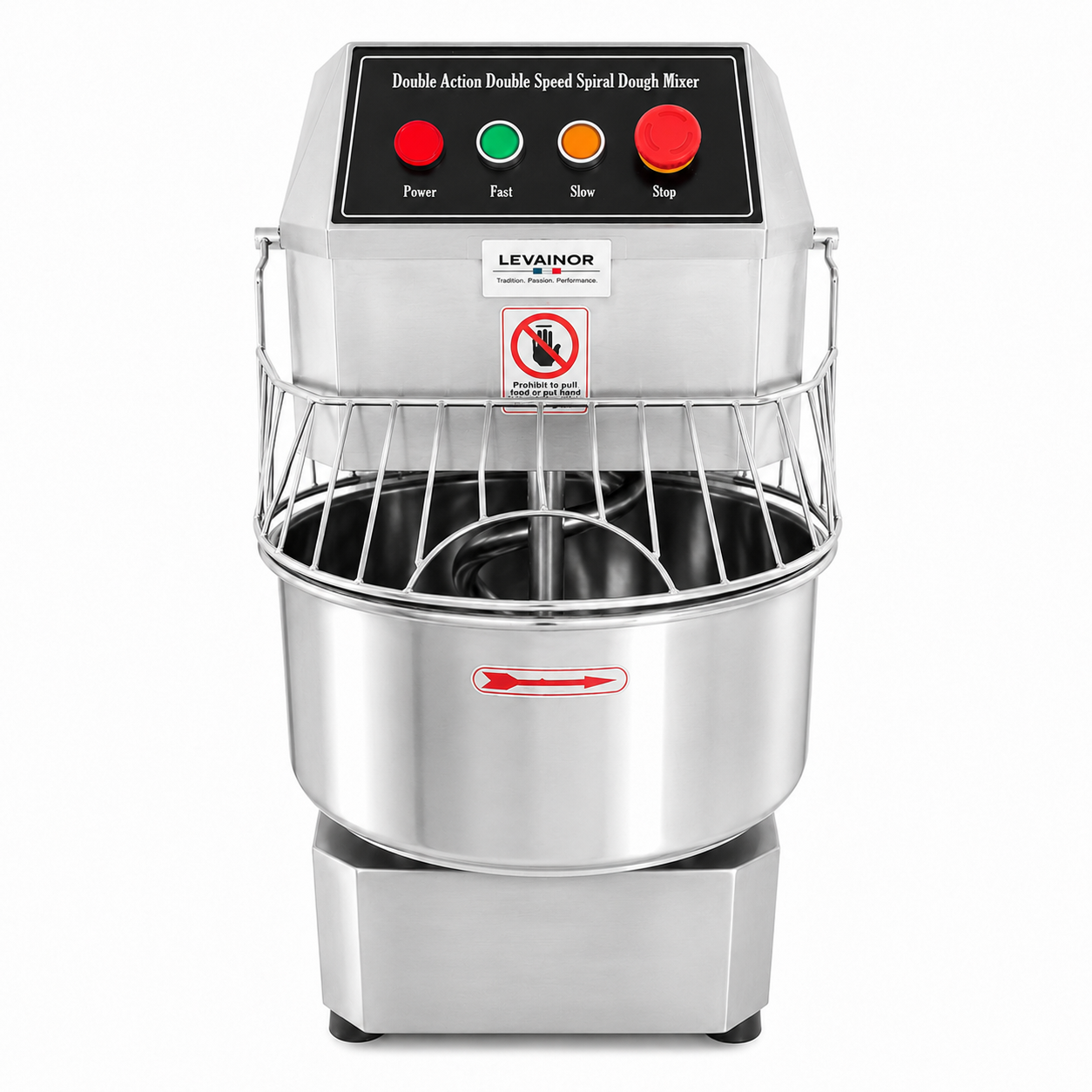 Pétrin Spirale 50L Monophasé Inox – 20 kg Farine | Levainor